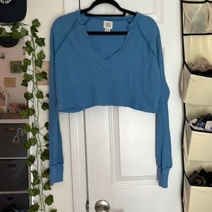 Bdg waffle cropped long sleeve